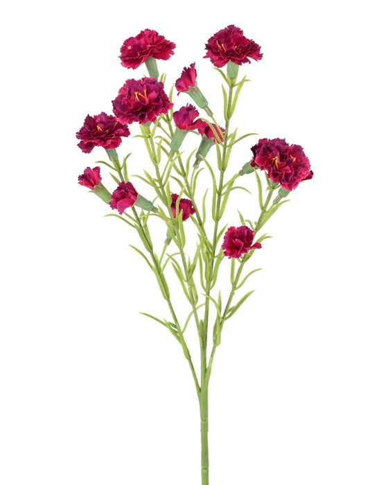Fiore Artificiale Garofano Alto 64 Cm Rosa Scuro