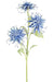 Fiore Artificiale Scabiosa Japonica Blu