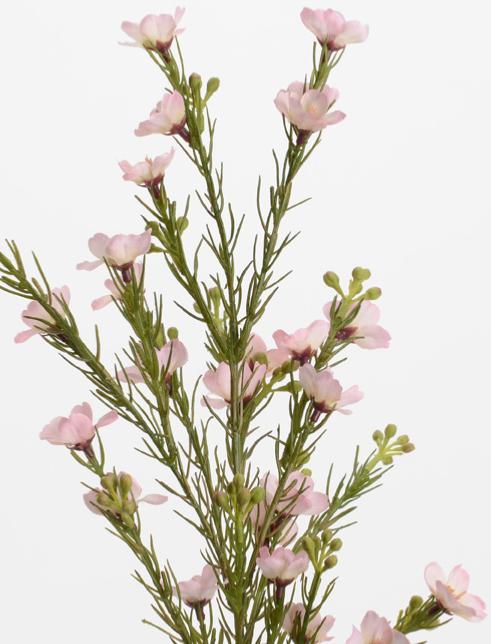 Bouquet Di Fiori Artificiali In Cera Rosa Da 58 Cm