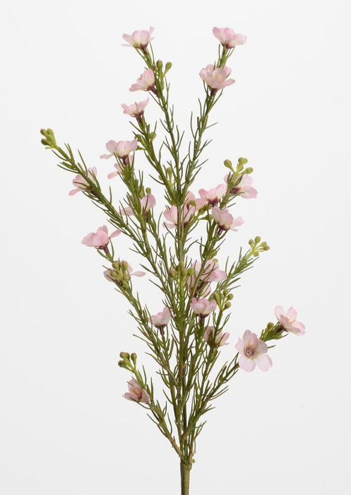Bouquet Di Fiori Artificiali In Cera Rosa Da 58 Cm