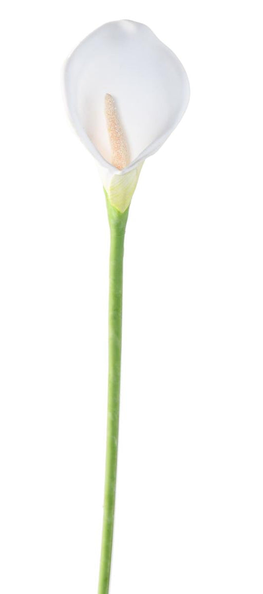 Fiore Arum Artificiale 78 Cm Bianco Per Decorazione