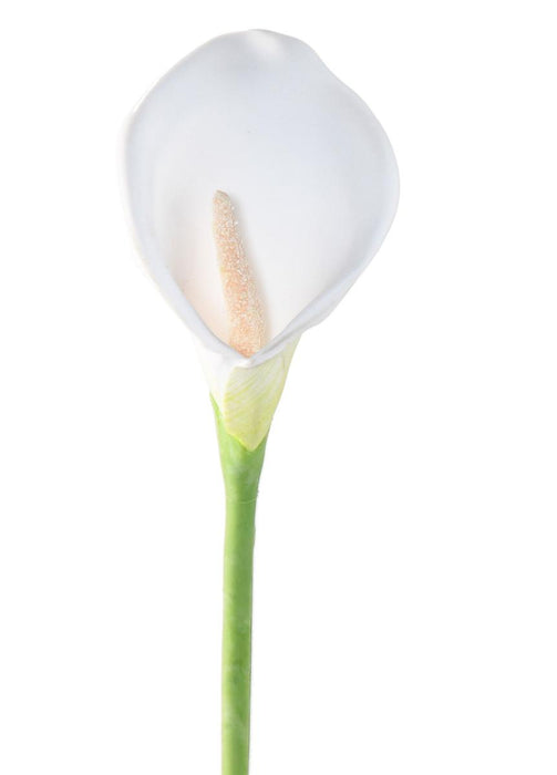 Fiore Arum Artificiale 78 Cm Bianco Per Decorazione