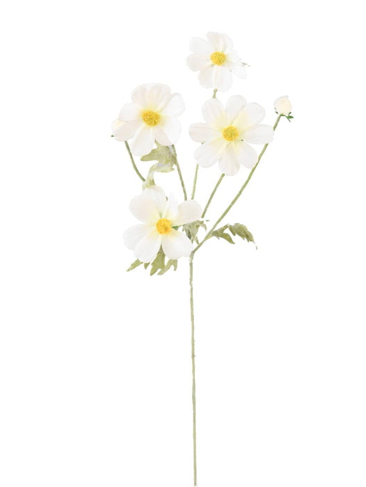 Fiore Artificiale Del Cosmo Alto 62 Cm Bianco