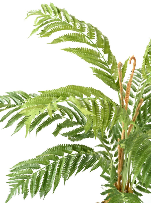 Felce Artificiale H120Cm In Vaso Per Interni