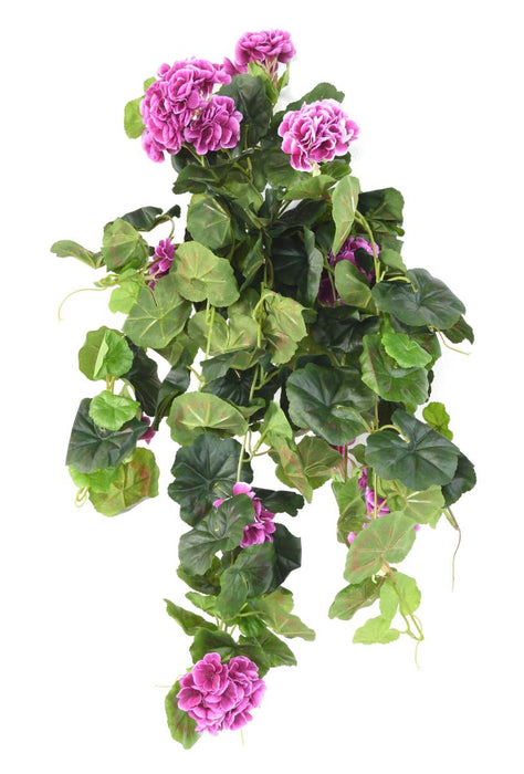Geranio Artificiale 60 Cm Decorazione Interni Viola