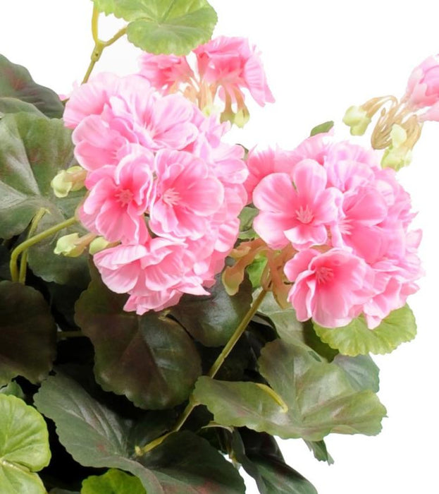 Geranio Artificiale Su Paletto 35 Cm Rosa