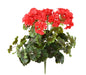Geranio Rosso Artificiale 6 Teste Per La Decorazione