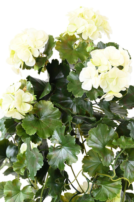 Pianta Da Esterno Artificiale Di Geranio UV A 10 Teste 65 Cm