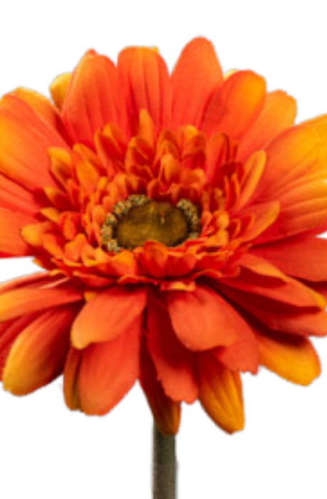 Gerbera Artificiale Arancione 64 Cm Per Bouquet