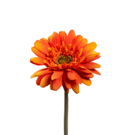 Gerbera Artificiale Arancione 64 Cm Per Bouquet