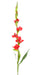 Gladiolo Artificiale Rosso 100 Cm Per Decorazione Floreale