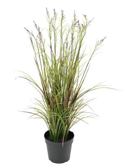 Erba Artificiale Acorus In Vaso 70 Cm Verde Viola