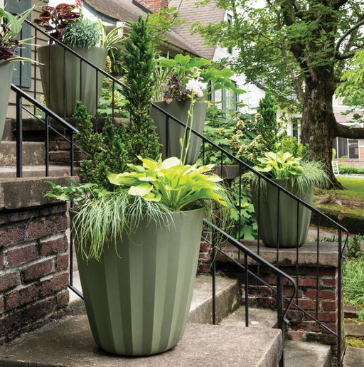 Vaso Da Fiori Grande Con Pieghe