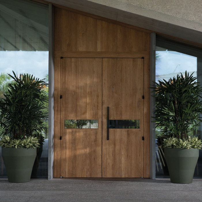 Vaso Decorativo Con Bordo Grande