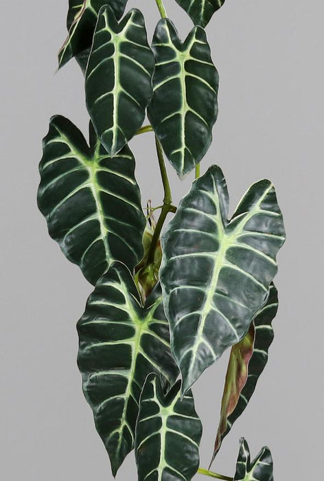 Ghirlanda Artificiale Alocasia 120 Cm Verde