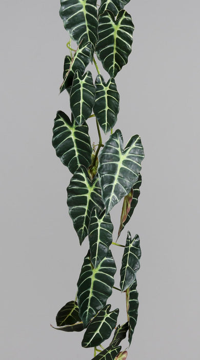Ghirlanda Artificiale Alocasia 120 Cm Verde