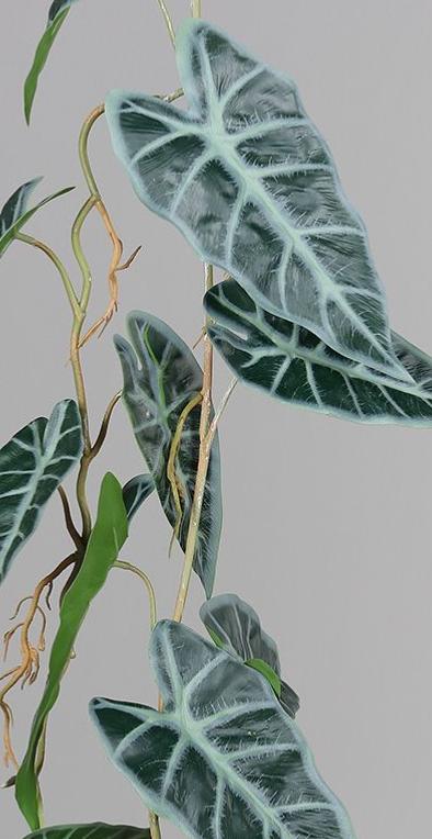 Ghirlanda Artificiale Alocasia Pianta Da Interno 115 Cm