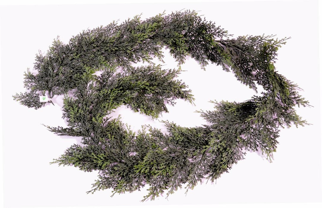 Ghirlanda Di Cipresso Artificiale 180 Cm Verde Per Decorazione