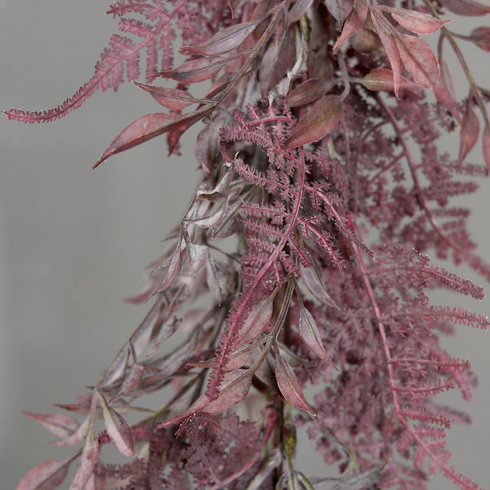 Ghirlanda Di Felci Artificiali Fucsia 125 Cm