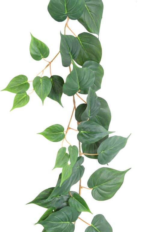 Ghirlanda Di Pothos Artificiale 114 Foglie 190 Cm Verde