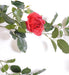Ghirlanda Di Rose Artificiali 140 Cm Decorazione Interna Rossa