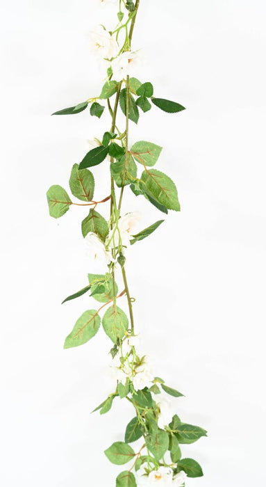 Ghirlanda Di Rose Artificiali 180 Cm Decorazione D'interni