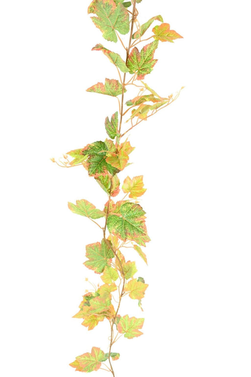 Ghirlanda Di Vite Artificiale Autunno 200Cm 117 Foglie