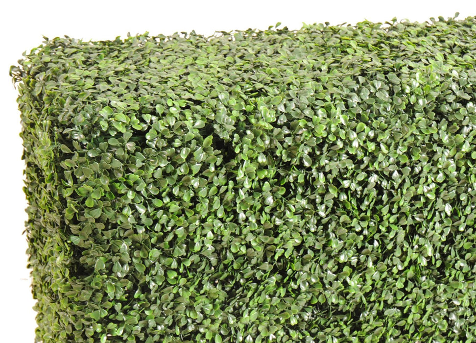 Siepe Di Bosso Artificiale In Metallo 108X80Cm Per Esterni