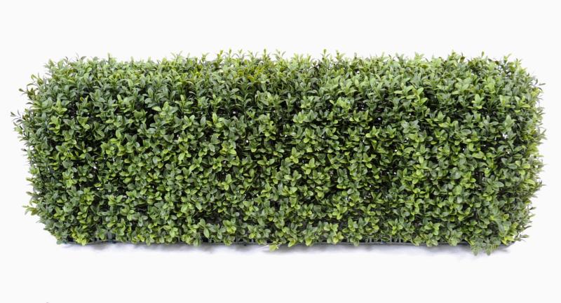 Siepe Metallica In Bosso Artificiale 62 Cm Per Esterni