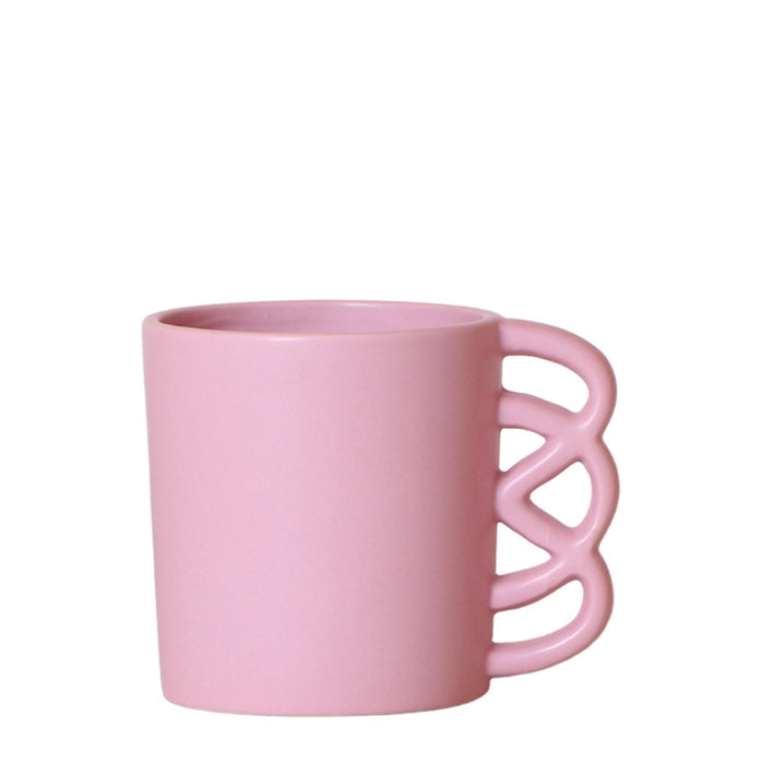 Tazza Happy Pink - Vaso Da Fiori In Ceramica
