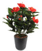 Pianta Da Fiore Sintetica Di Ibisco Rosso Artificiale Da 45 Cm