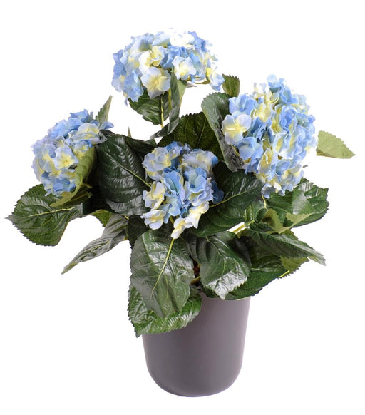 Ortensia Artificiale Blu 40Cm Per Interni