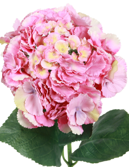 Stelo Di Ortensia Artificiale 68 Cm Decorazione Fiori Viola