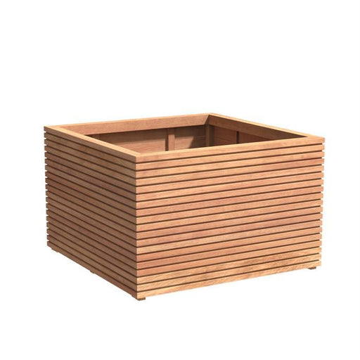 Vaso Quadrato Da Giardino In Legno Esotico 120X120 Cm