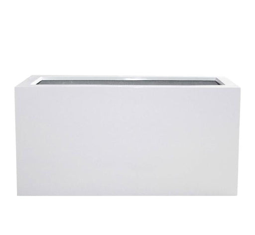 Giardiniere In Resina Bianca 80Cm Interno Esterno