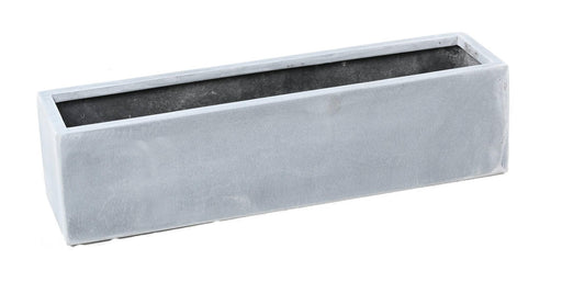 Fioriera Da Balcone In Fiberstone 80X20 Cm Grigia