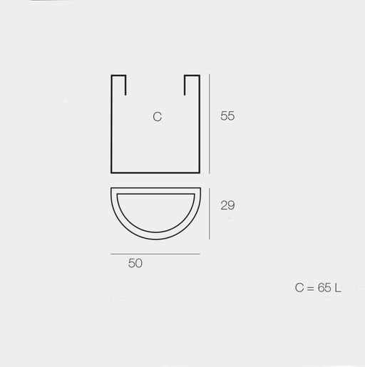 Mezza Fioriera Rotonda
