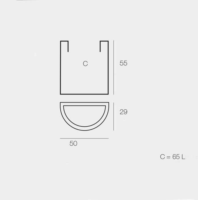 Mezza Fioriera Rotonda