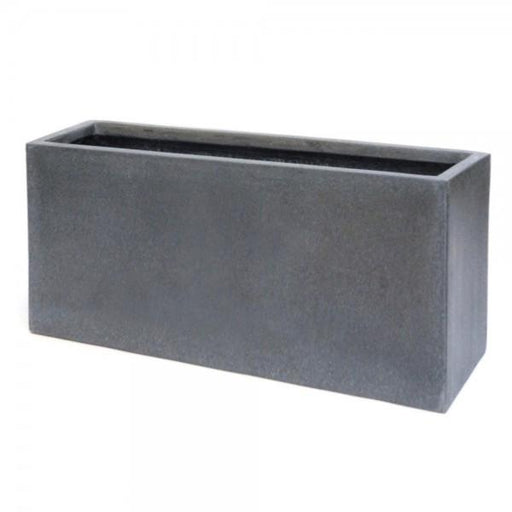 Fioriera In Fiberstone 100 Cm Per Interni Ed Esterni Grigia