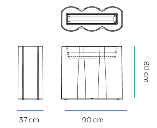 Fioriera Palmera Bianca