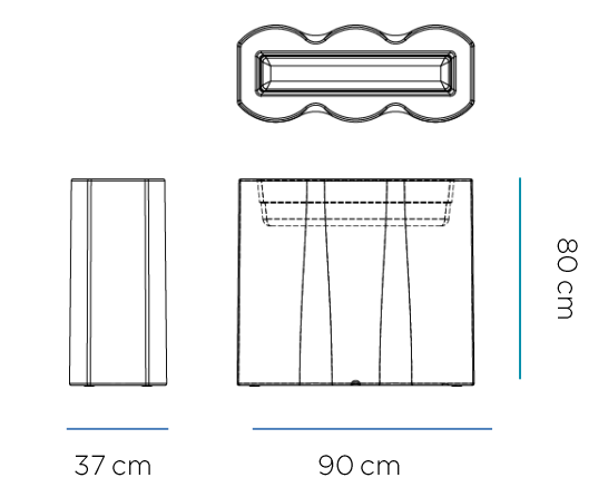Fioriera Palmera Bianca