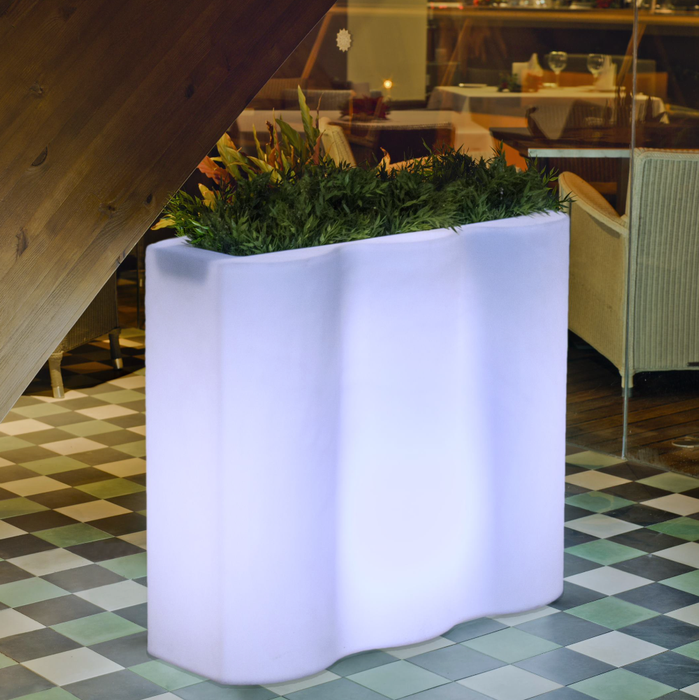 Fioriera Rettangolare Palmera Led