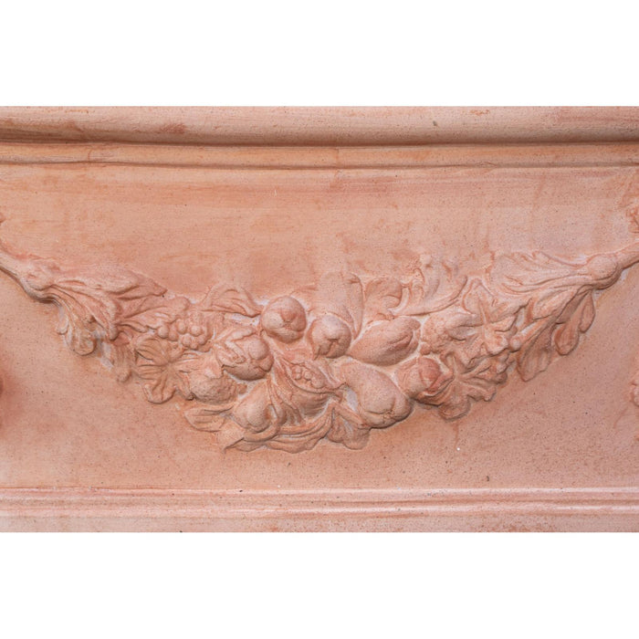 Fioriera Toscana In Terracotta 100X40 Cm