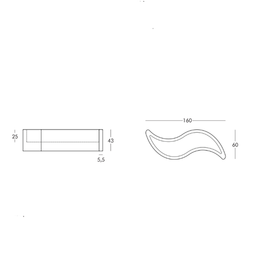 Fioriera In Vaso Ondulato