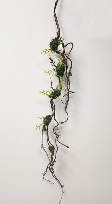 Decorazione D'interni Con Foglie Di Muschio Di Liana Artificiale, 100 Cm