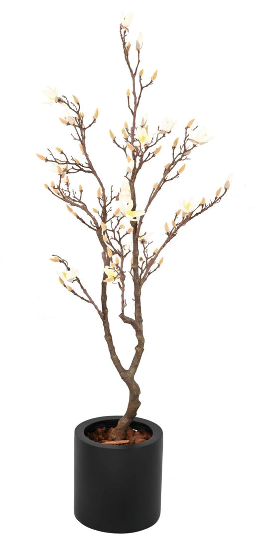 Pianta Da Interno Artificiale In Fiore Di Magnolia Da 150 Cm