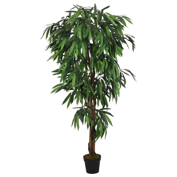 Albero Di Mango Artificiale 1050 Foglie 200 Cm Verde