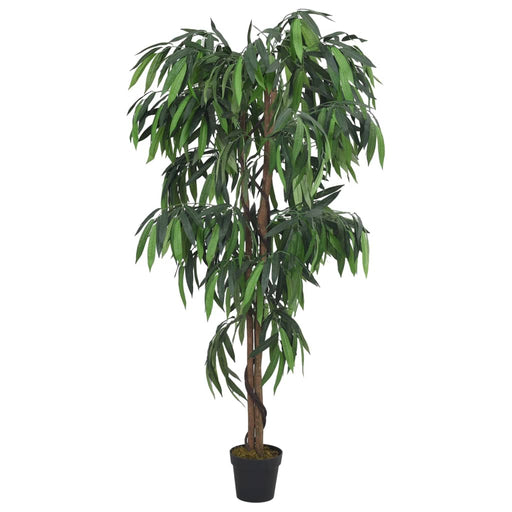 Albero Di Mango Artificiale 1050 Foglie 200 Cm Verde