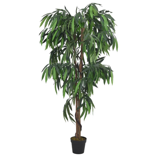 Albero Di Mango Artificiale 450 Foglie 120 Cm Verde