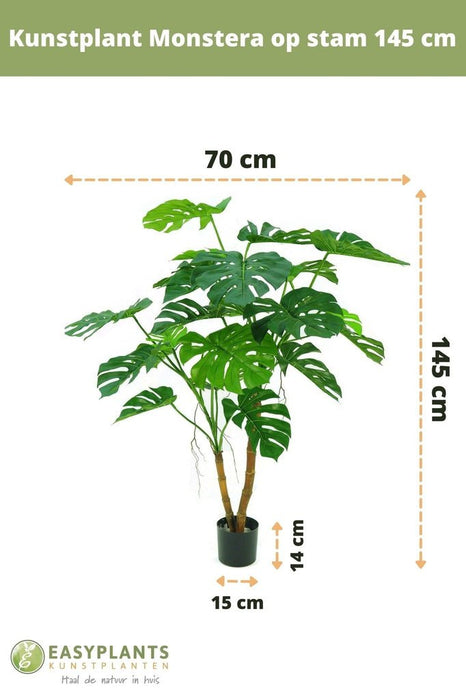 Monstera Su Stelo - Grande Pianta Artificiale
